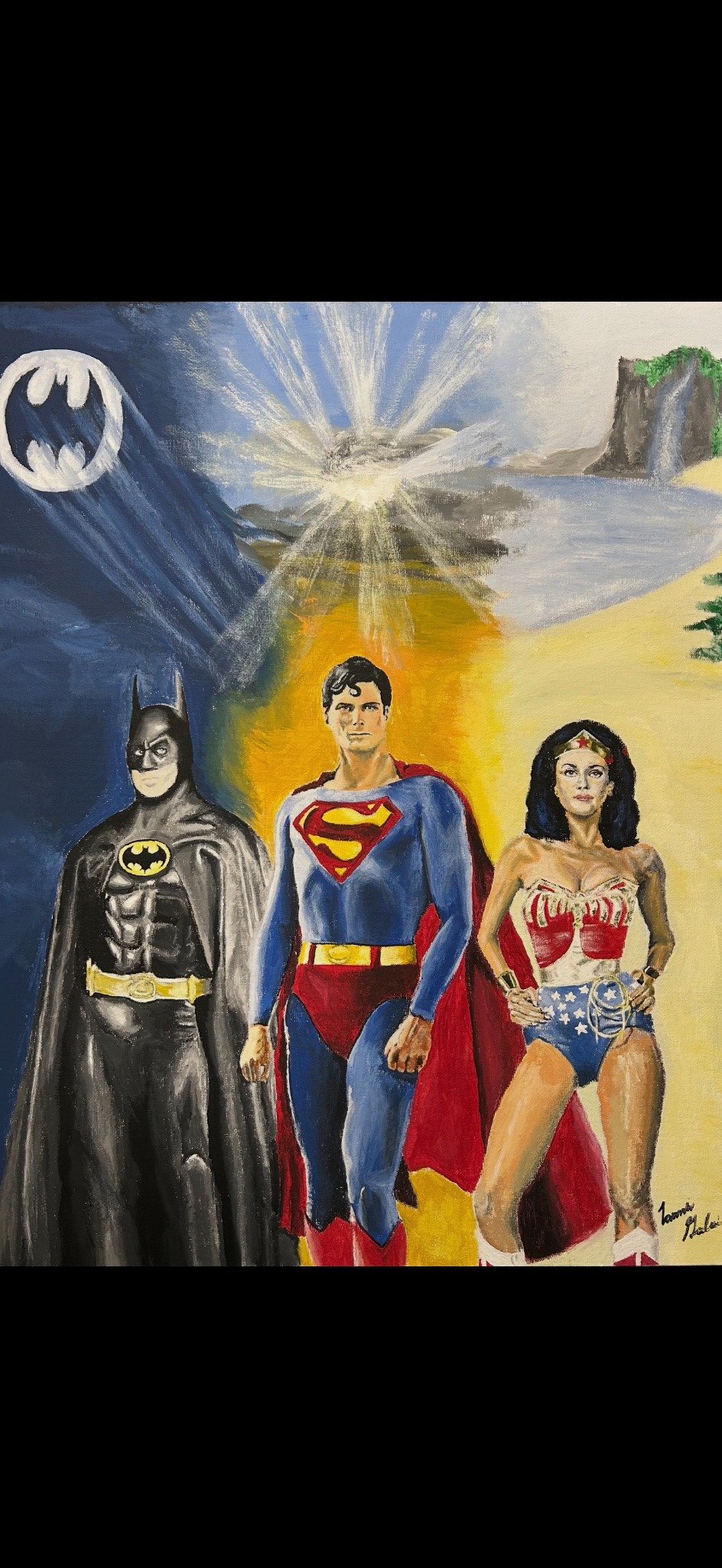 "This painting originally I was doing for myself. Then my friend reached out to see if I had any paintings to donate to Make A Wish Foundation and I couldn't be happier to donate it!"